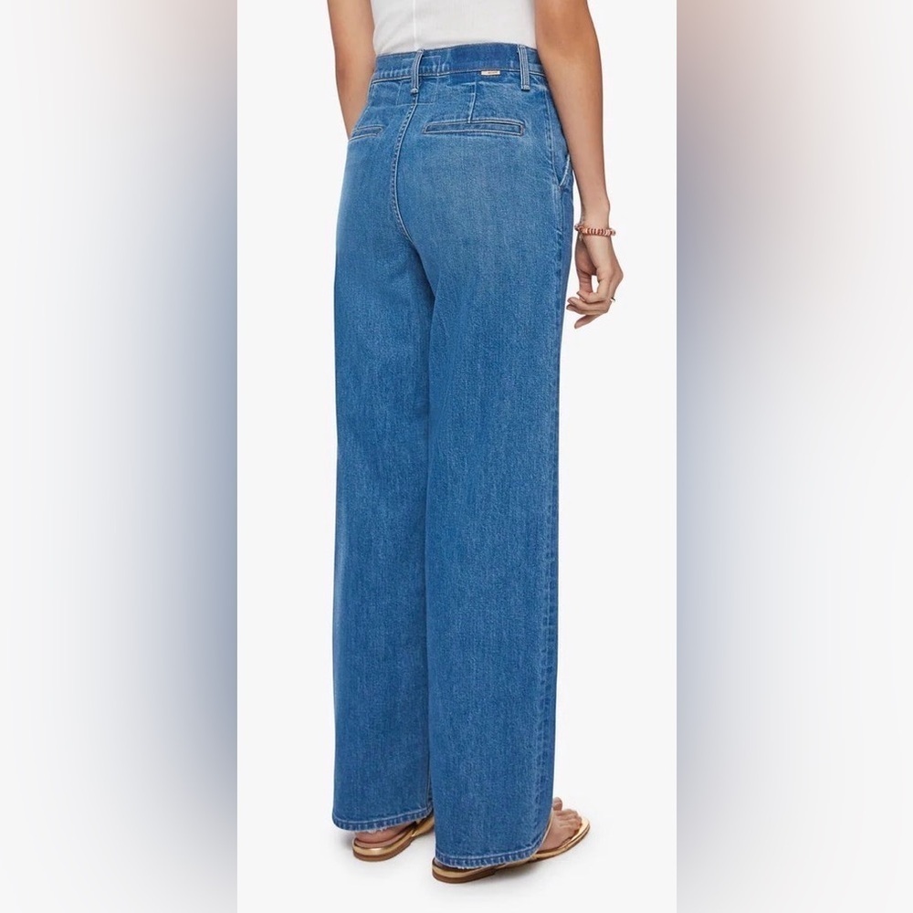 MOTHER Superior High Waisted Spinner Prep Skimp Flash Back Blue Size 33 - Picture 2 of 13